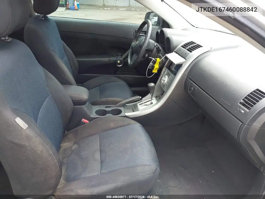 2006 Scion Tc VIN: JTKDE167460088842 Lot: 45630977