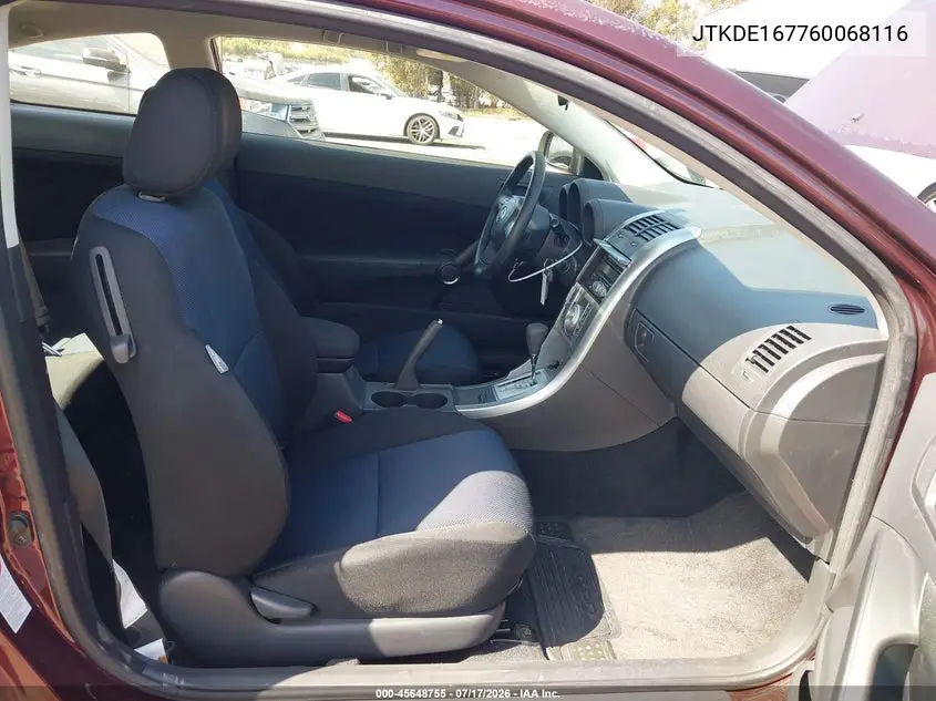 2006 Scion Tc VIN: JTKDE167760068116 Lot: 45648755