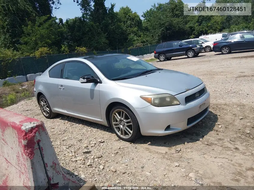 2006 Scion Tc VIN: JTKDE167460128451 Lot: 45649306