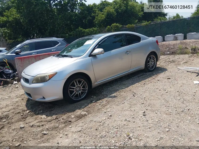 2006 Scion Tc VIN: JTKDE167460128451 Lot: 45649306