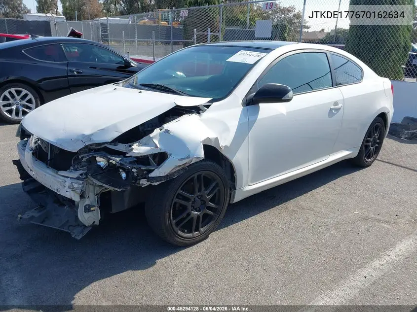 2007 Scion Tc VIN: JTKDE177670162634 Lot: 45294128