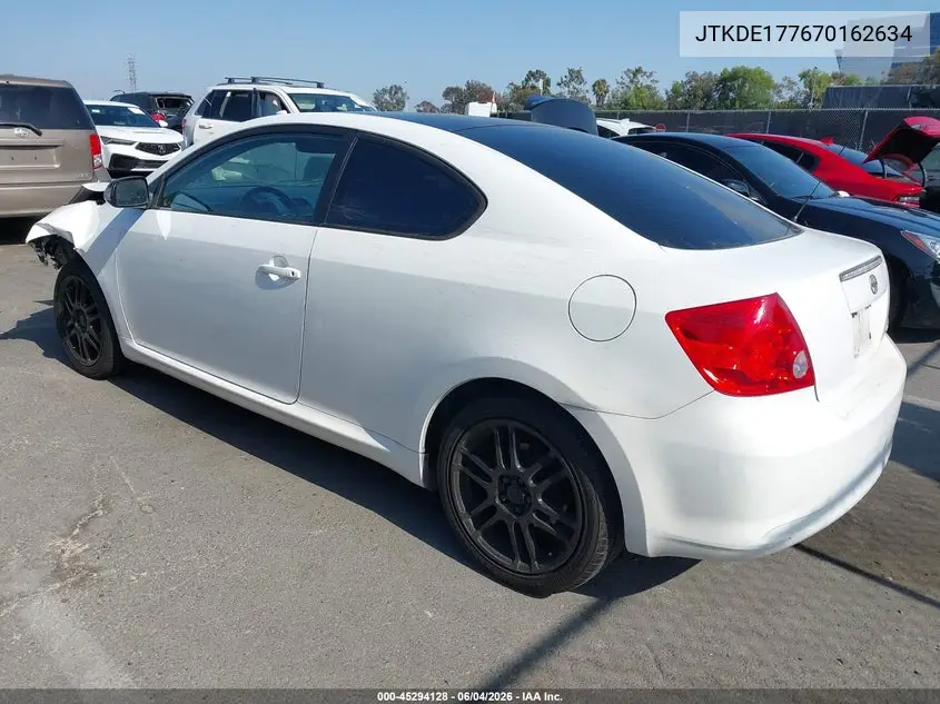 2007 Scion Tc VIN: JTKDE177670162634 Lot: 45294128