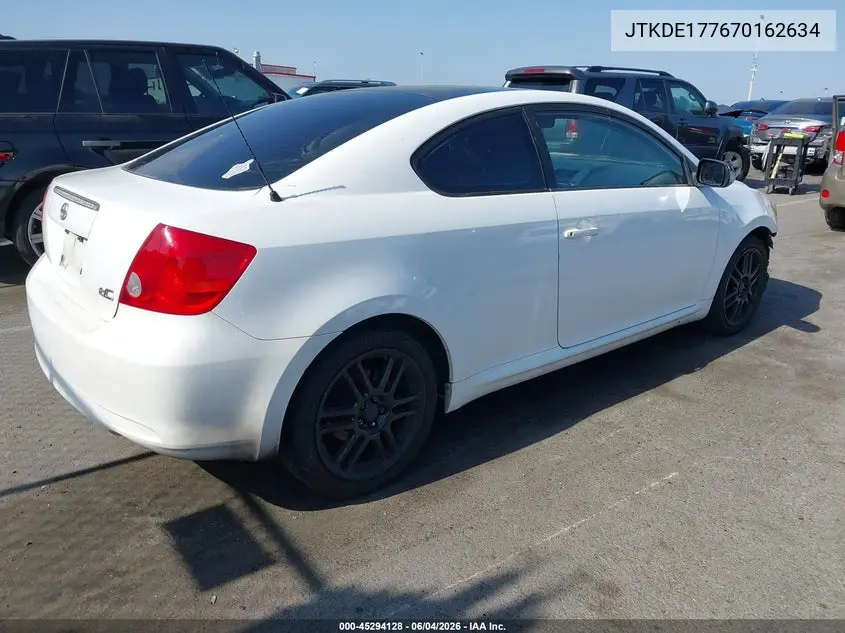 2007 Scion Tc VIN: JTKDE177670162634 Lot: 45294128