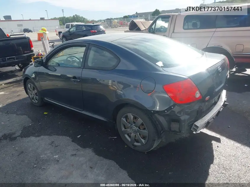 2007 Scion Tc VIN: JTKDE177370157441 Lot: 45360398