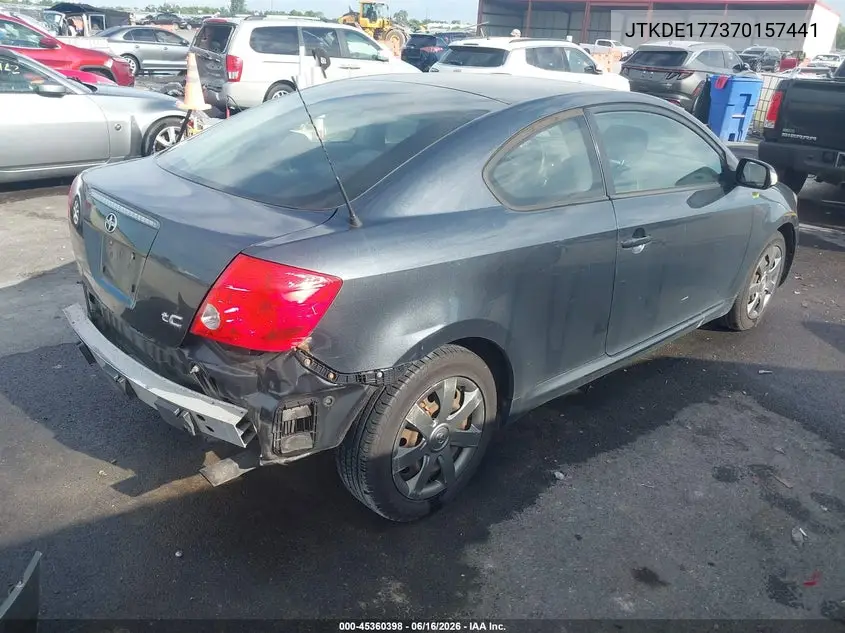 2007 Scion Tc VIN: JTKDE177370157441 Lot: 45360398