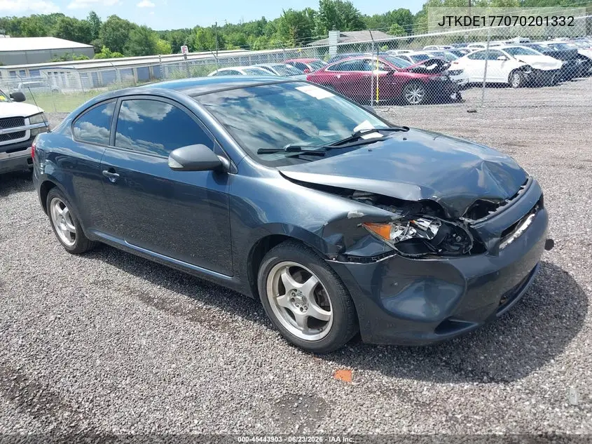 2007 Scion Tc VIN: JTKDE177070201332 Lot: 45443903