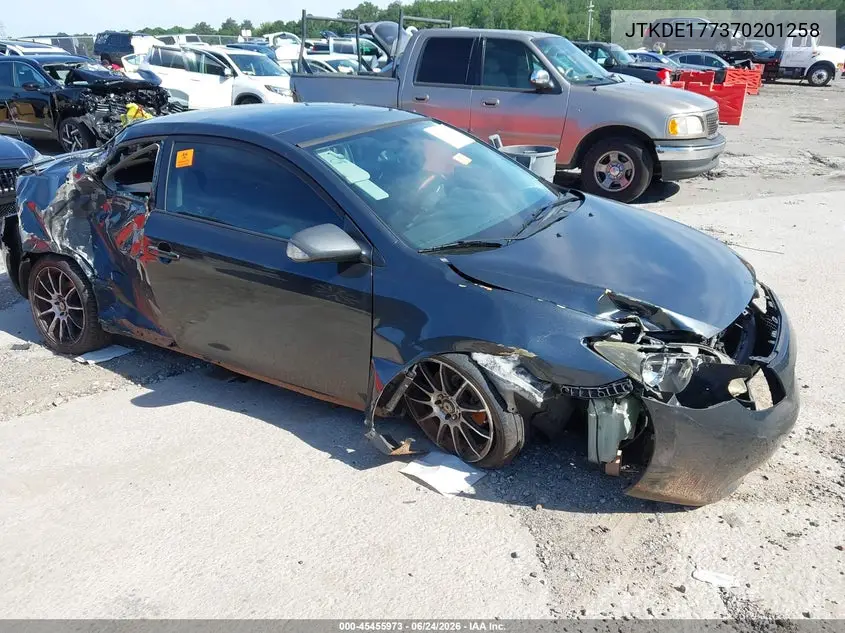 2007 Scion Tc VIN: JTKDE177370201258 Lot: 45455973