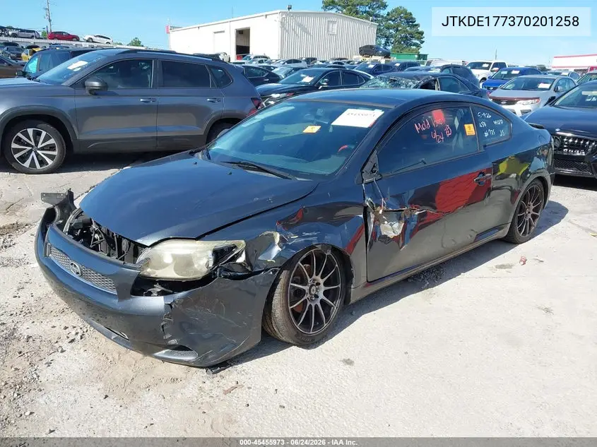 2007 Scion Tc VIN: JTKDE177370201258 Lot: 45455973
