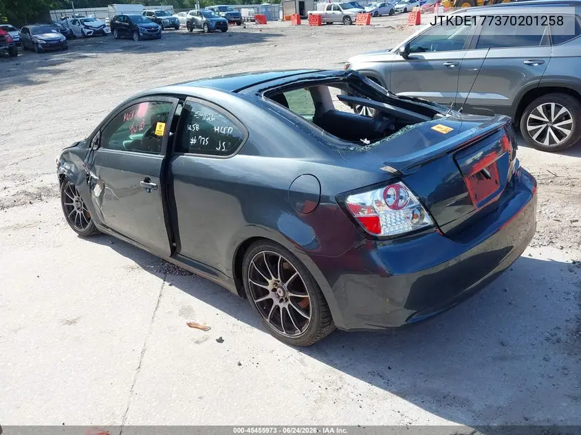 2007 Scion Tc VIN: JTKDE177370201258 Lot: 45455973