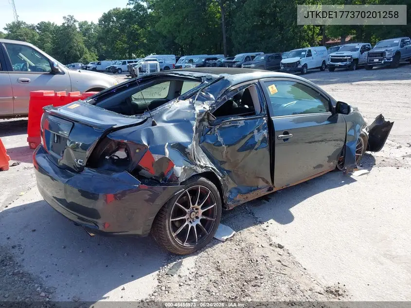 2007 Scion Tc VIN: JTKDE177370201258 Lot: 45455973
