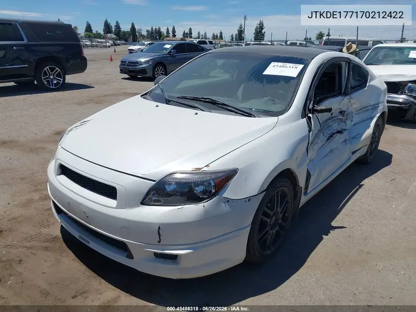 2007 Scion Tc VIN: JTKDE177170212422 Lot: 45486318