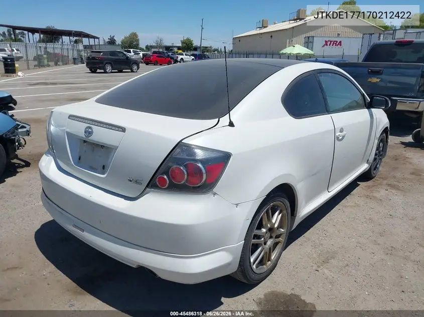 2007 Scion Tc VIN: JTKDE177170212422 Lot: 45486318
