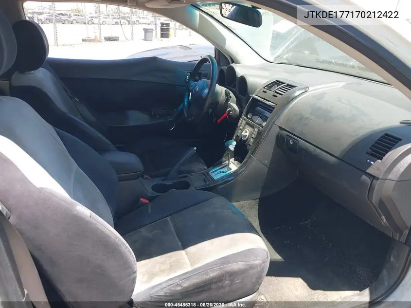 2007 Scion Tc VIN: JTKDE177170212422 Lot: 45486318