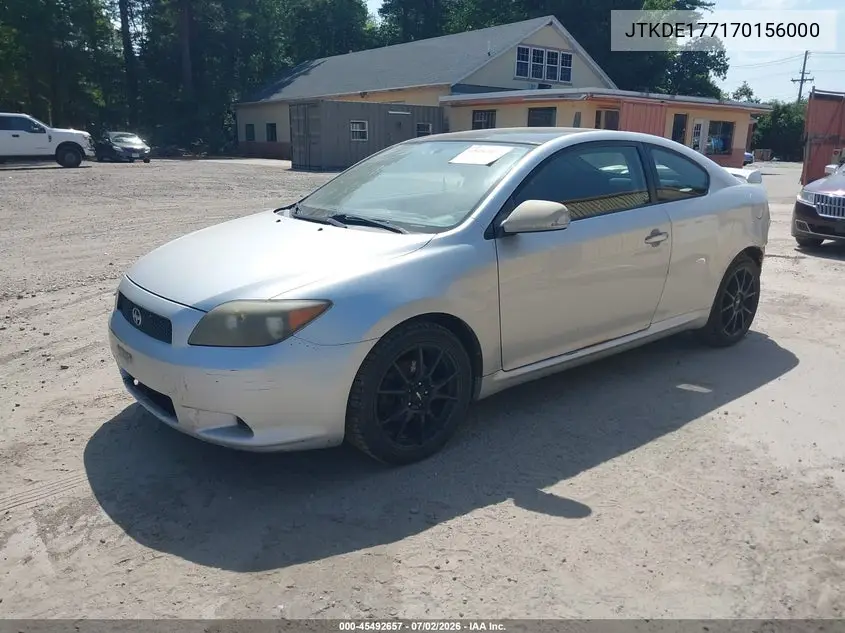2007 Scion Tc VIN: JTKDE177170156000 Lot: 45492657