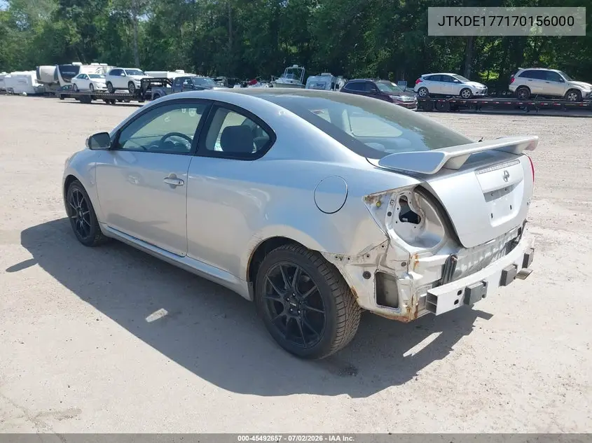 2007 Scion Tc VIN: JTKDE177170156000 Lot: 45492657