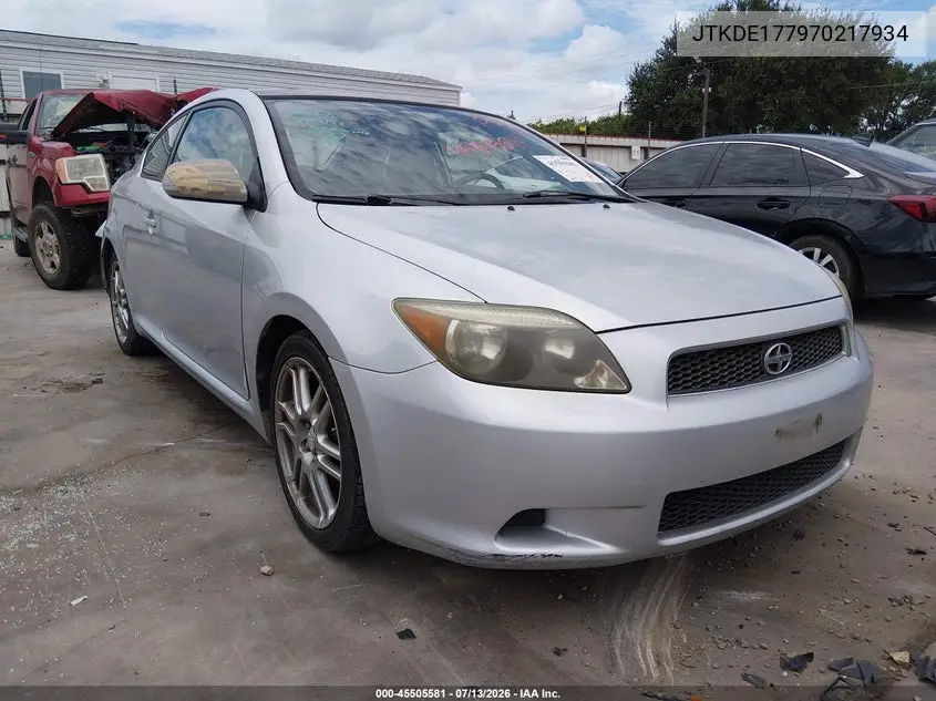 2007 Scion Tc VIN: JTKDE177970217934 Lot: 45505581
