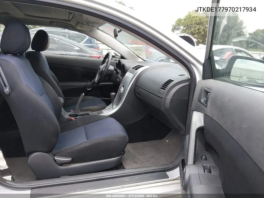 2007 Scion Tc VIN: JTKDE177970217934 Lot: 45505581