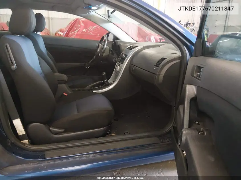 2007 Scion Tc VIN: JTKDE177670211847 Lot: 45561647
