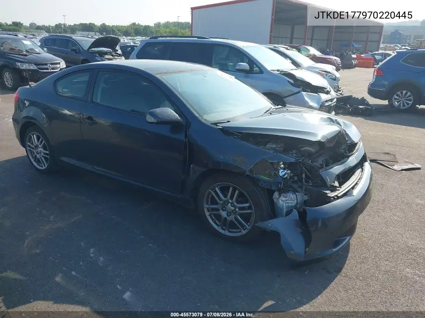 2007 Scion Tc VIN: JTKDE177970220445 Lot: 45573079