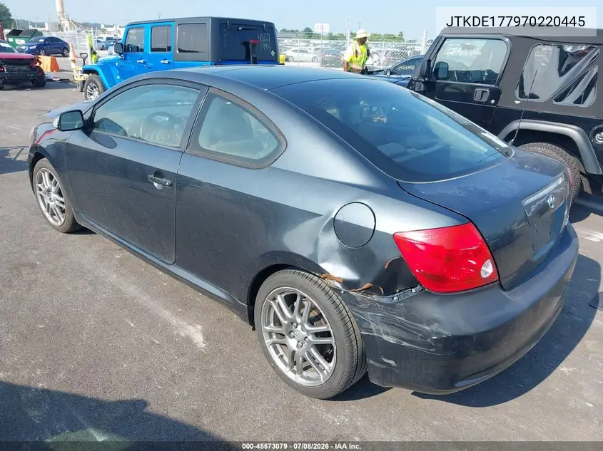 2007 Scion Tc VIN: JTKDE177970220445 Lot: 45573079