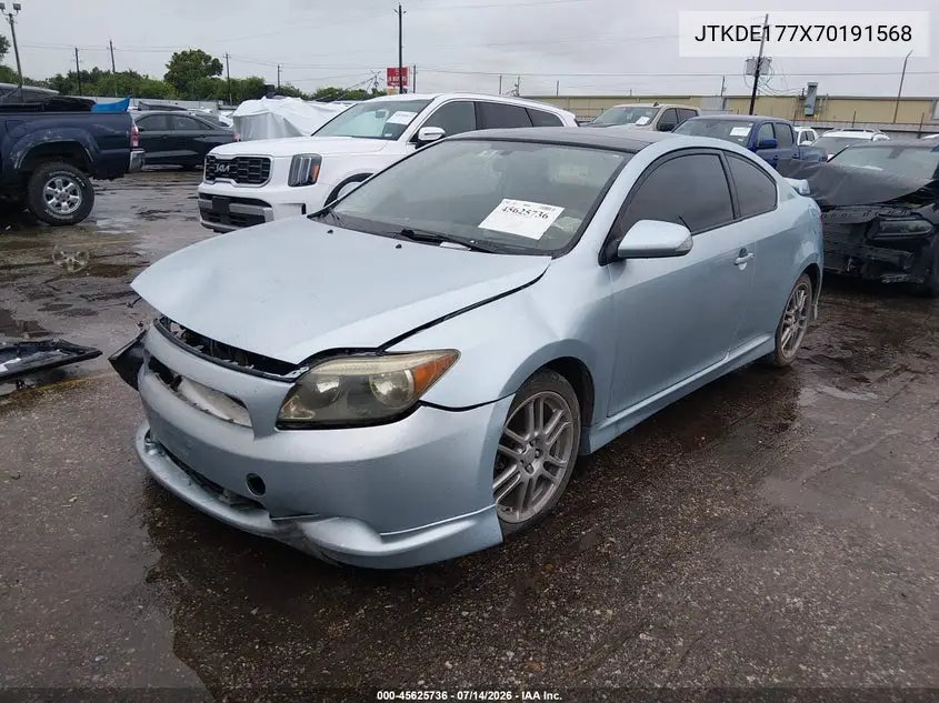 2007 Scion Tc VIN: JTKDE177X70191568 Lot: 45625736