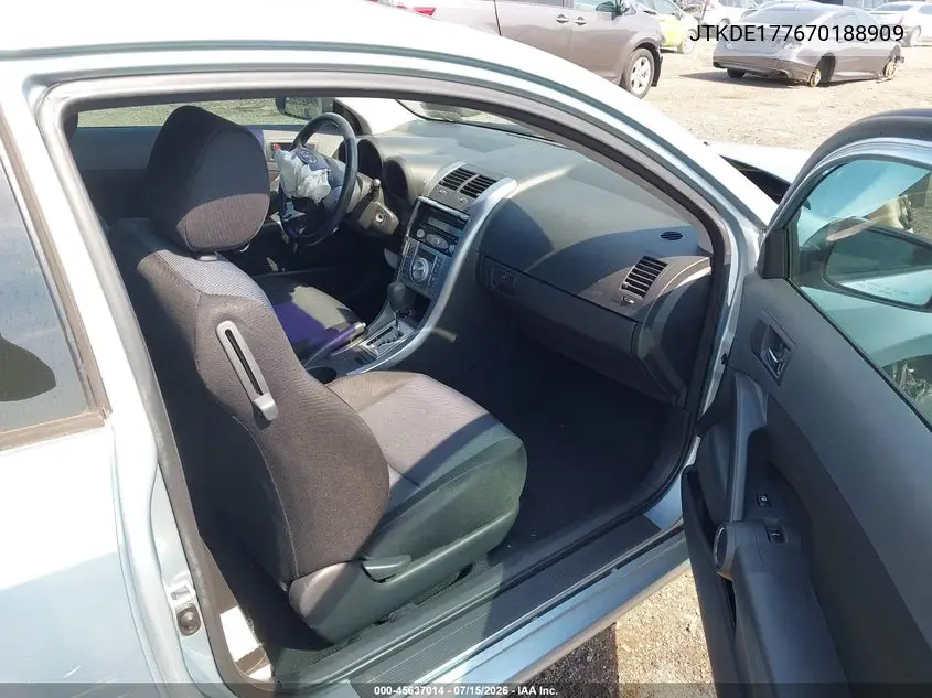 2007 Scion Tc VIN: JTKDE177670188909 Lot: 45637014