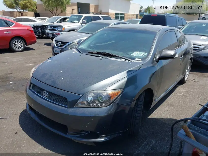 2007 Scion Tc VIN: JTKDE177970186152 Lot: 45645158