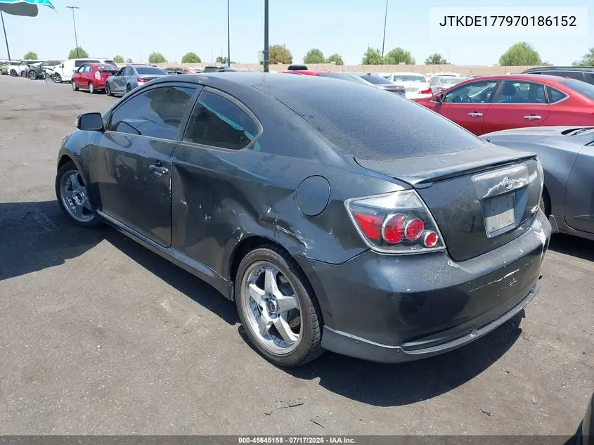 2007 Scion Tc VIN: JTKDE177970186152 Lot: 45645158