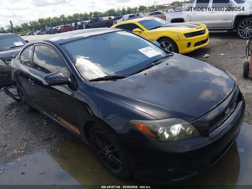 2008 Scion Tc VIN: JTKDE167880228054 Lot: 45187146