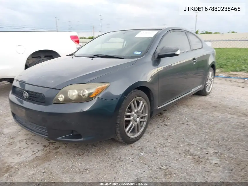 2008 Toyota Scion VIN: JTKDE167880238468 Lot: 45210827