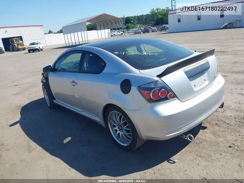 2008 Scion Tc VIN: JTKDE167180222497 Lot: 45290660