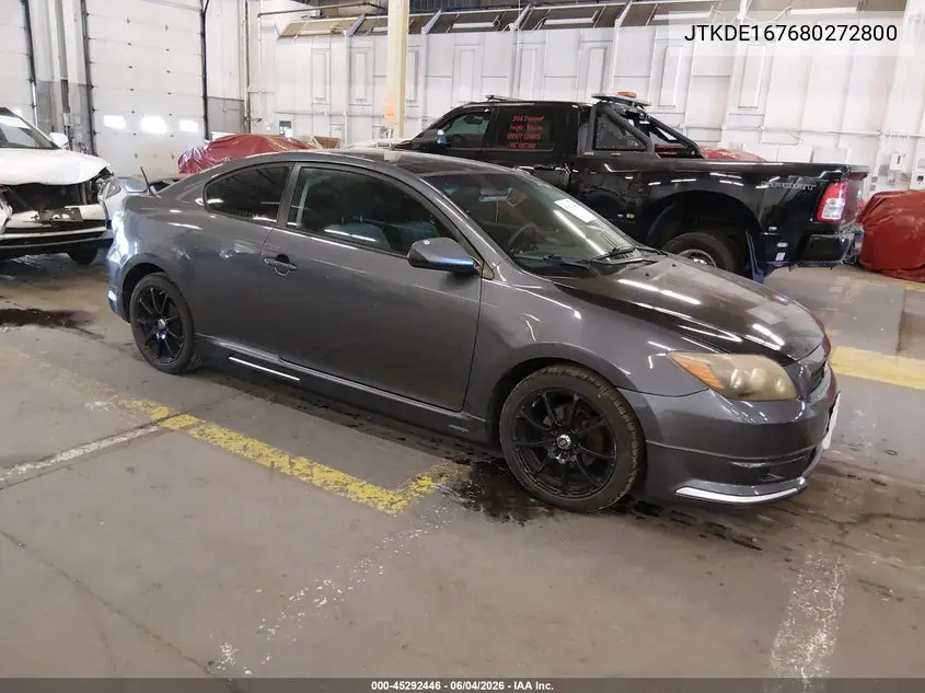 2008 Scion Tc VIN: JTKDE167680272800 Lot: 45292446