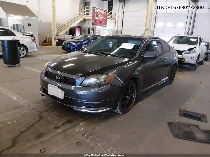 2008 Scion Tc VIN: JTKDE167680272800 Lot: 45292446