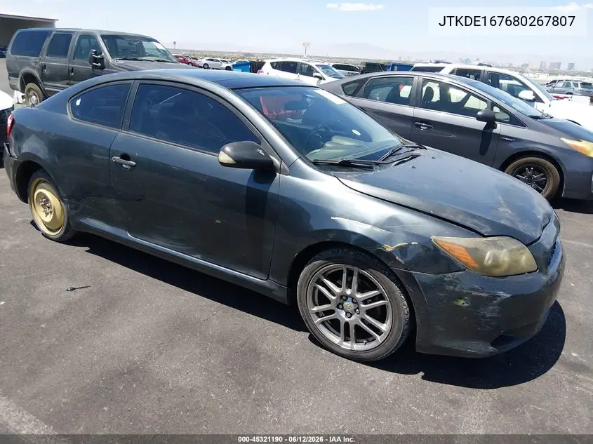2008 Scion Tc VIN: JTKDE167680267807 Lot: 45321190
