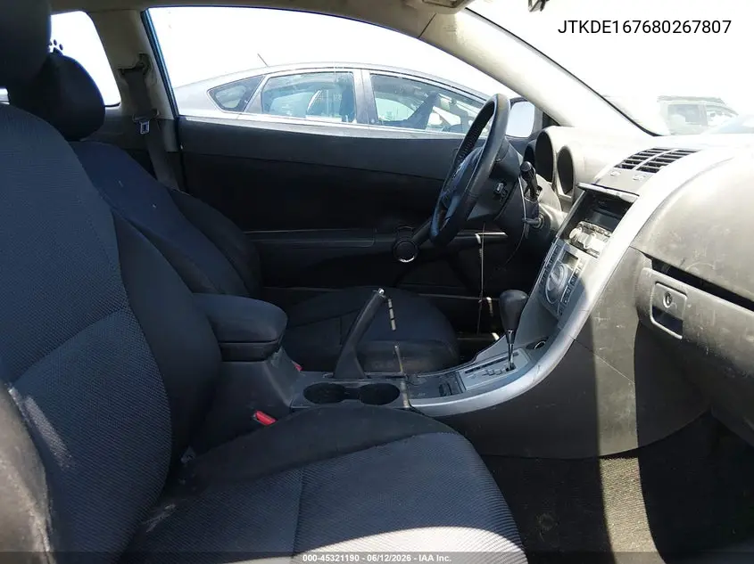 2008 Scion Tc VIN: JTKDE167680267807 Lot: 45321190