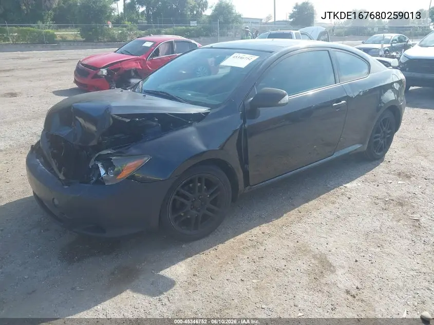 2008 Scion Tc VIN: JTKDE167680259013 Lot: 45346752