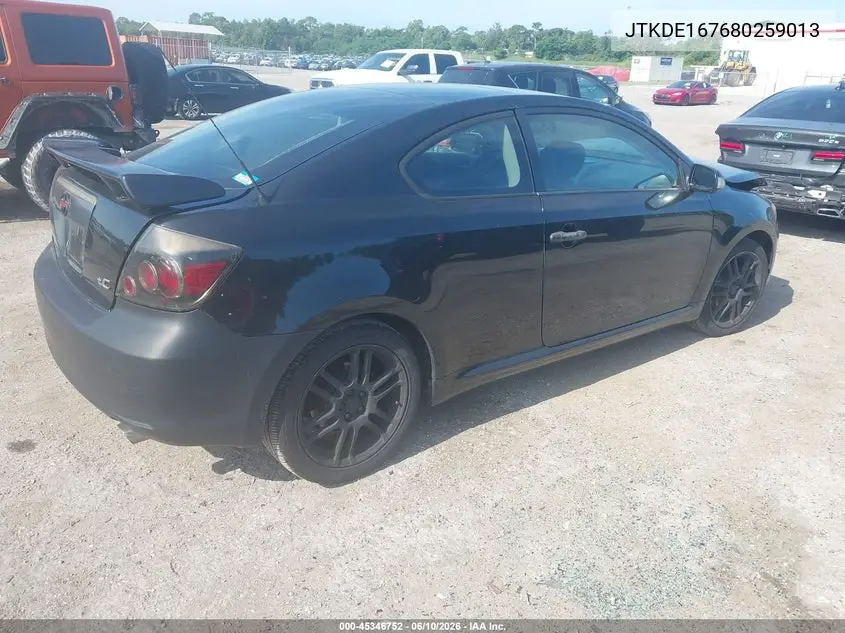 2008 Scion Tc VIN: JTKDE167680259013 Lot: 45346752