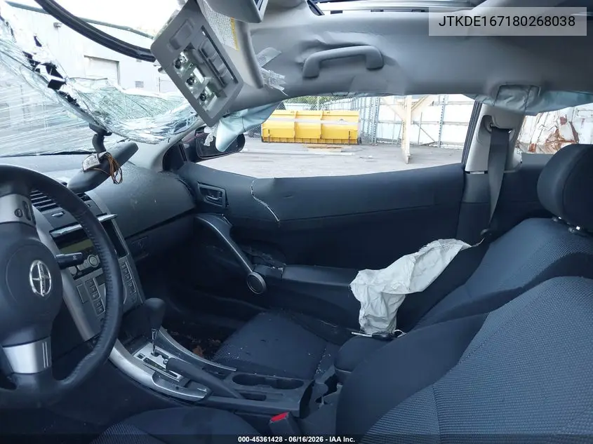 2008 Scion Tc VIN: JTKDE167180268038 Lot: 45361428