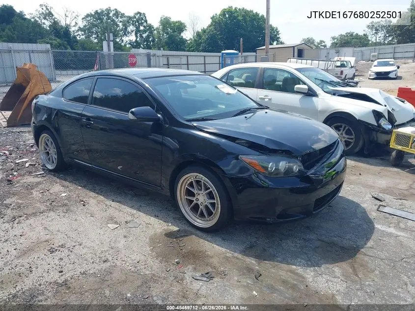 2008 Scion Tc VIN: JTKDE167680252501 Lot: 45469712