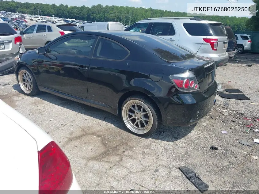 2008 Scion Tc VIN: JTKDE167680252501 Lot: 45469712