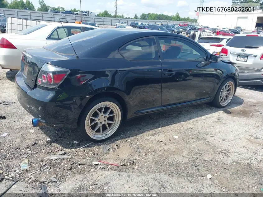 2008 Scion Tc VIN: JTKDE167680252501 Lot: 45469712