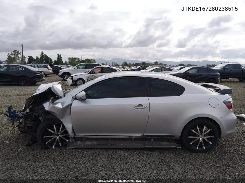 2008 Scion Tc VIN: JTKDE167280238515 Lot: 45523186