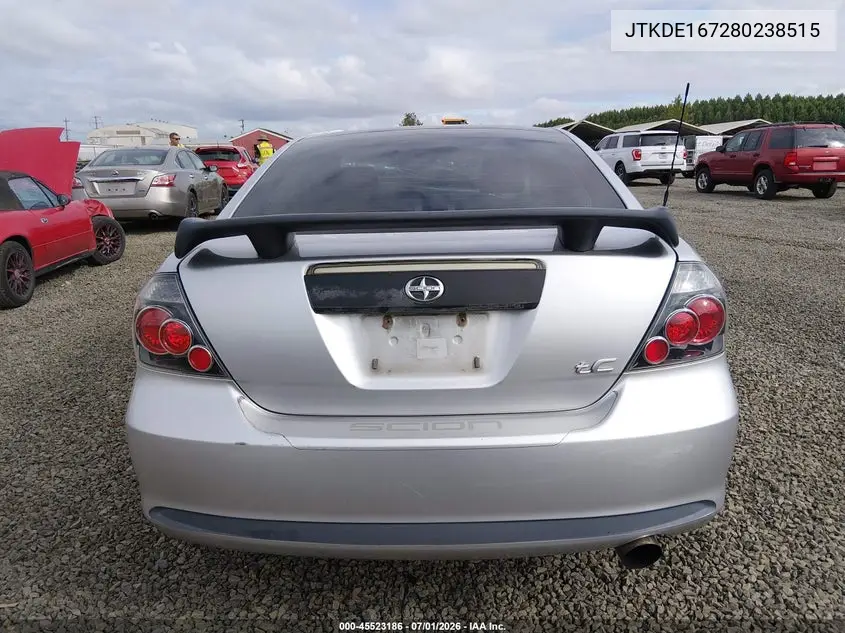 2008 Scion Tc VIN: JTKDE167280238515 Lot: 45523186
