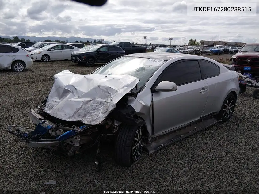 2008 Scion Tc VIN: JTKDE167280238515 Lot: 45523186
