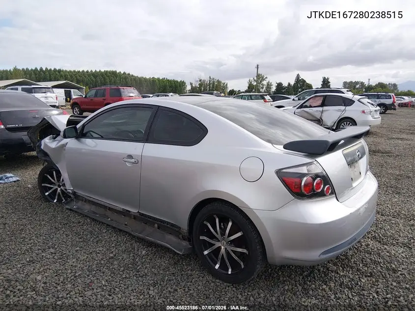 2008 Scion Tc VIN: JTKDE167280238515 Lot: 45523186