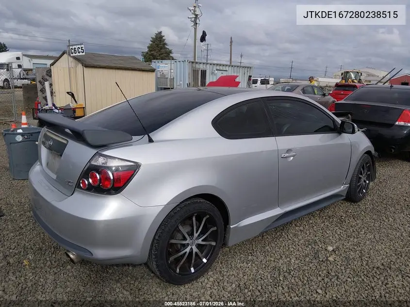 2008 Scion Tc VIN: JTKDE167280238515 Lot: 45523186
