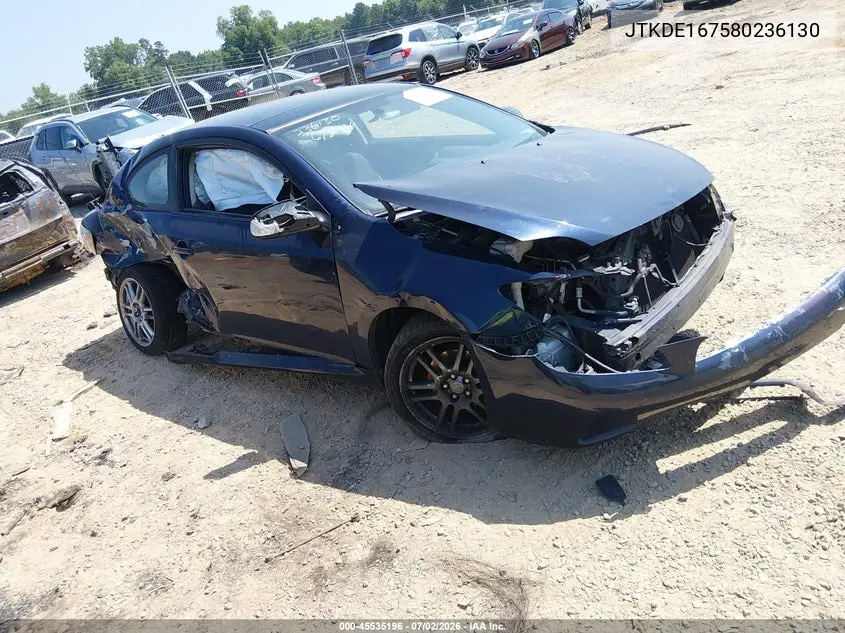 2008 Scion Tc VIN: JTKDE167580236130 Lot: 45535196