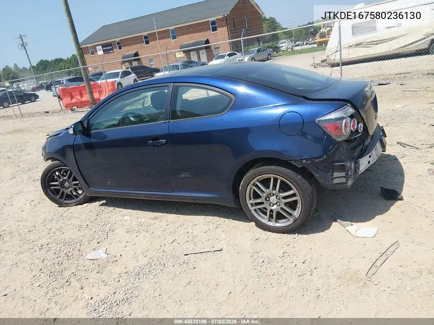2008 Scion Tc VIN: JTKDE167580236130 Lot: 45535196