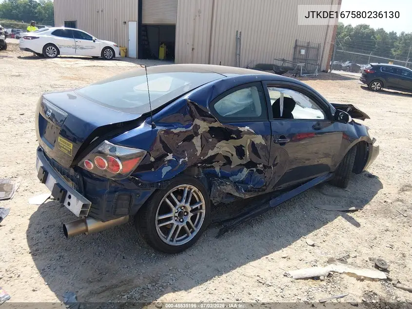 2008 Scion Tc VIN: JTKDE167580236130 Lot: 45535196