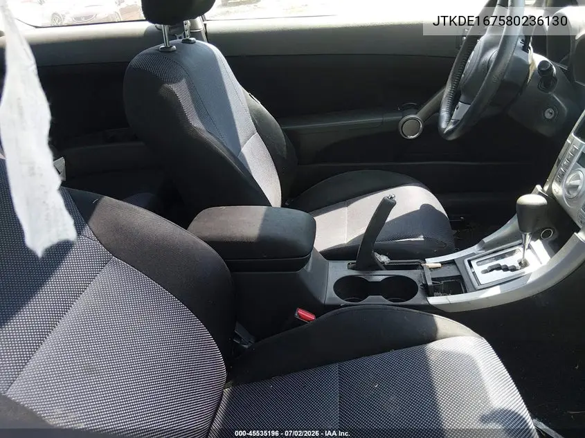 2008 Scion Tc VIN: JTKDE167580236130 Lot: 45535196